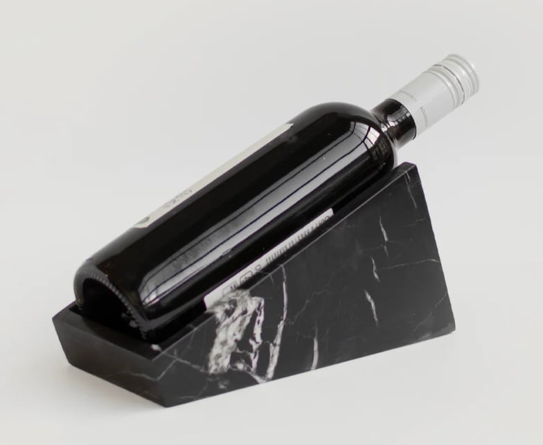 Black Marble Wine Stand (Matte Finish)