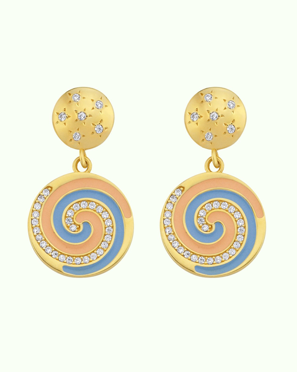 Harmonic Vortex Earrings in Spark 