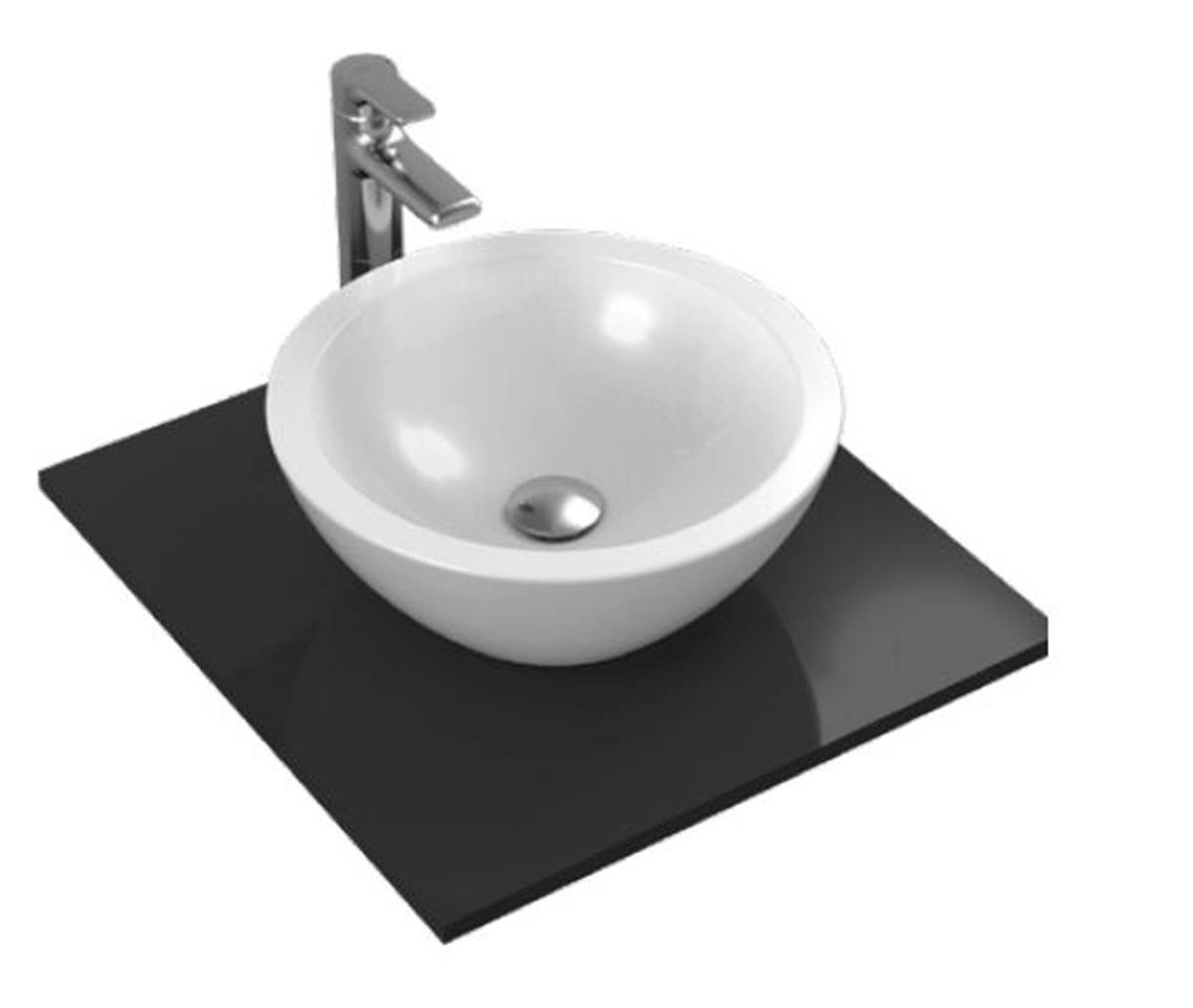 MARKA}Çanak LavabolarK078301StradaO Tezgah Üstü Yuvarlak Çanak Lavabo 42 cm