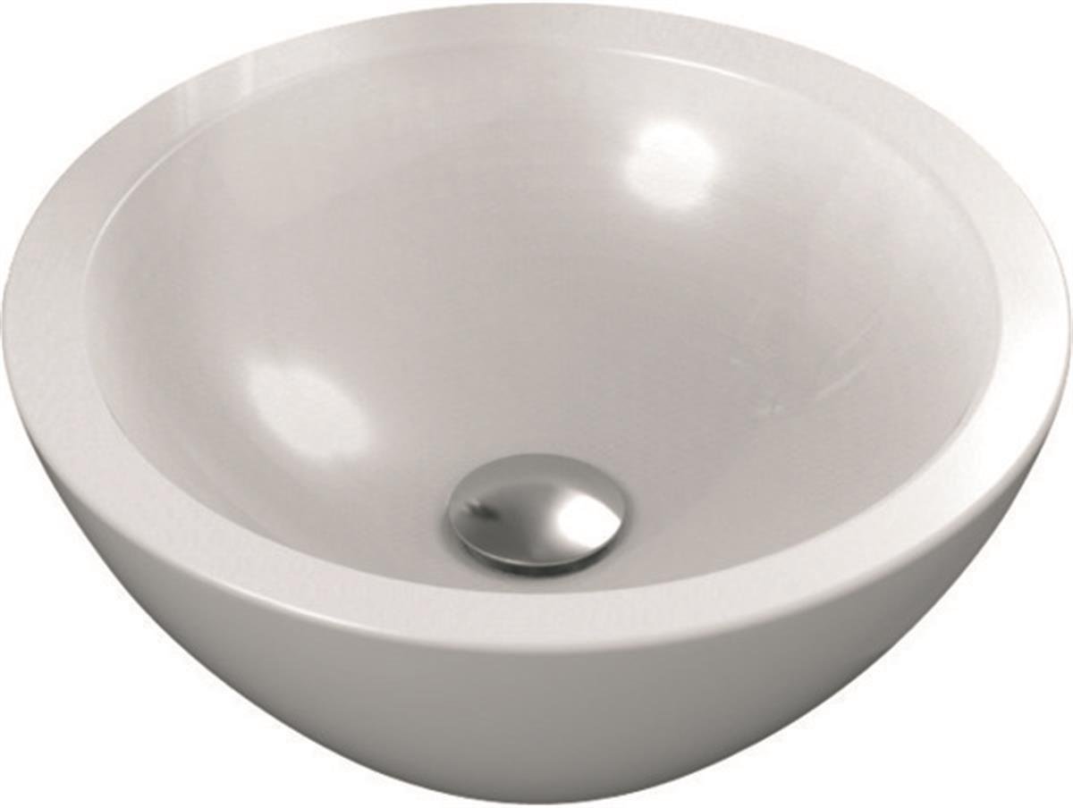 MARKA}Çanak LavabolarK078301StradaO Tezgah Üstü Yuvarlak Çanak Lavabo 42 cm