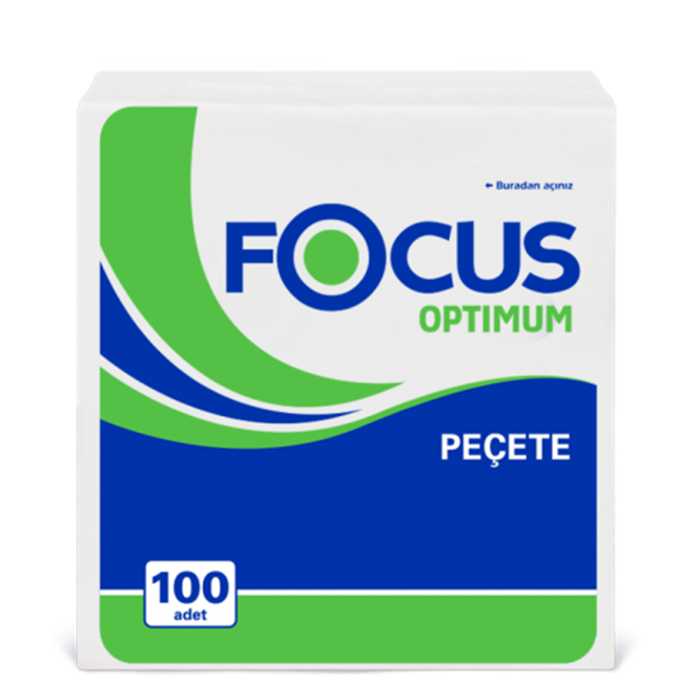 Focus Optimum Kare Peçete 100'Lü 32 Paket