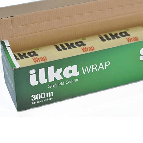 İlka Wrap Kutulu Streç Film 45x300m 8 Mikron 3 Adet