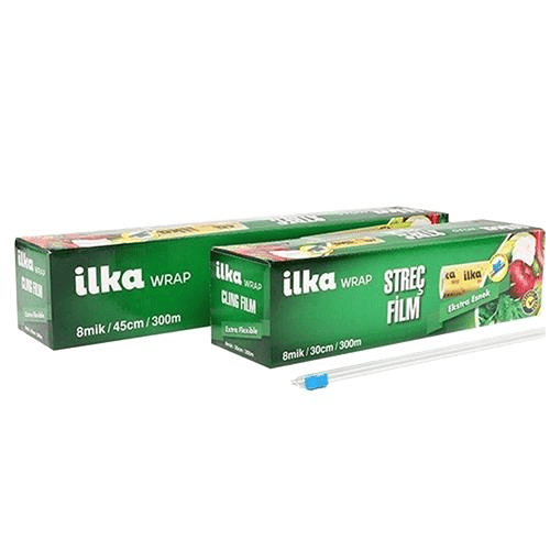 İlka Wrap Kutulu Streç Film 45x300m 8 Mikron 3 Adet