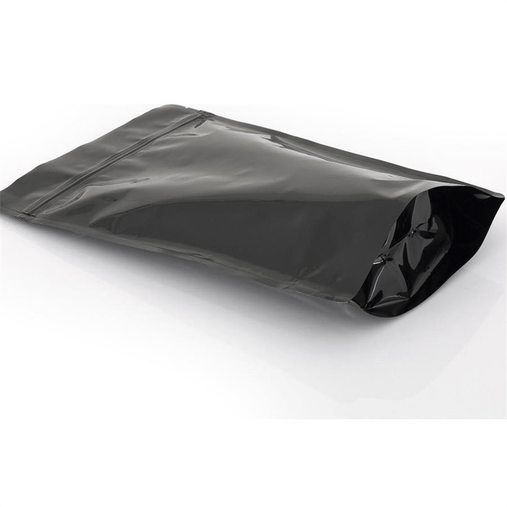SİYAH ALÜMİNYUM KİLİTLİ DOYPACK TORBA 130*225 (250 GR) 25 Lİ