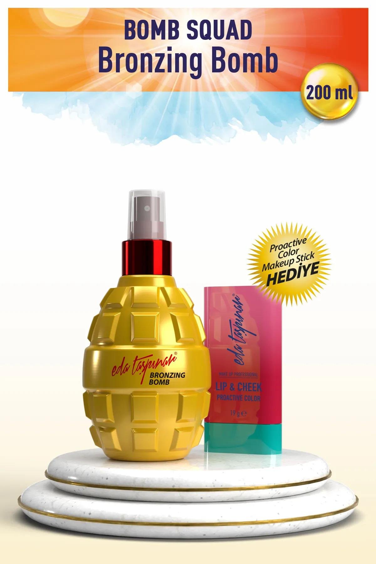 Bronzing Bomb SPF 0 (200ml) YANINDA HEDİYE & Proactive Color MakeUp Stick