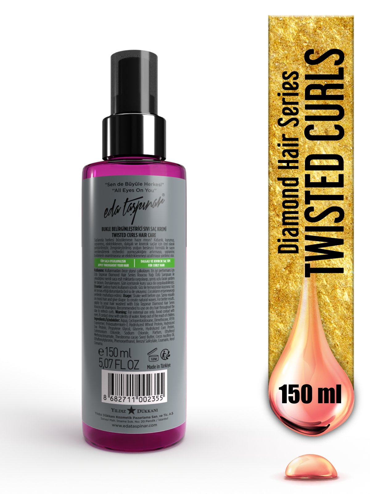 Bukle Belirginleştirici Sıvı Saç Kremi 150 ml