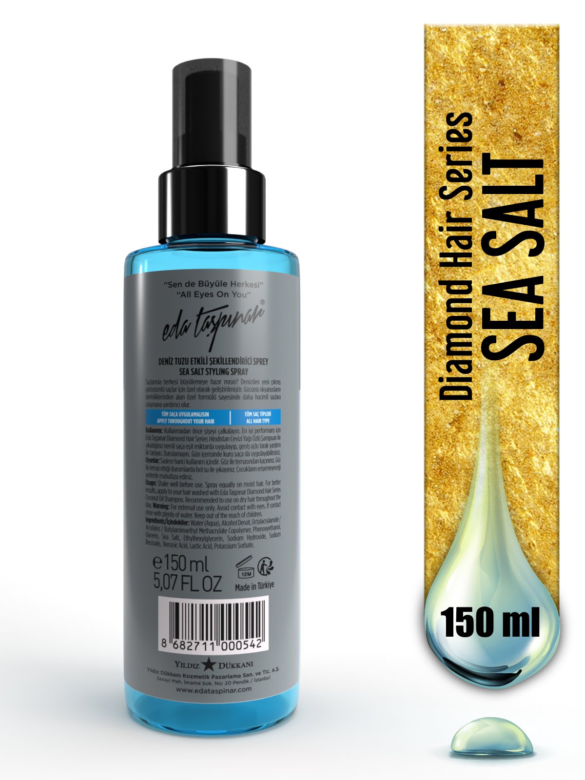 Deniz Tuzu Etkili Şekillendirici Sprey 150 ml