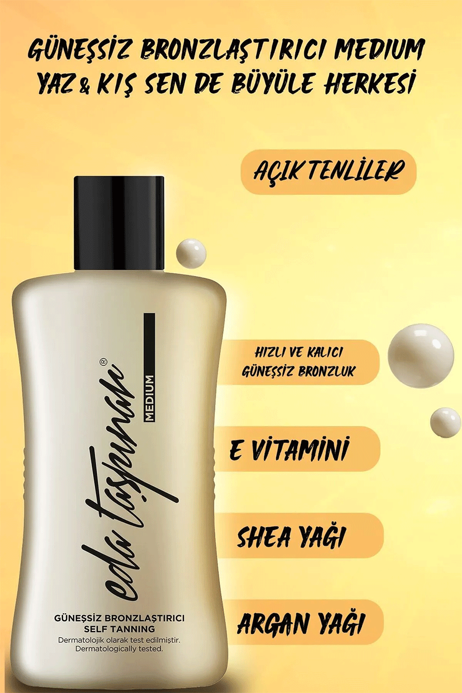 Gold Güneşsiz Bronzlaştırıcı Losyon Self Tanning - Hızlı Bronzlaşma 200ml.