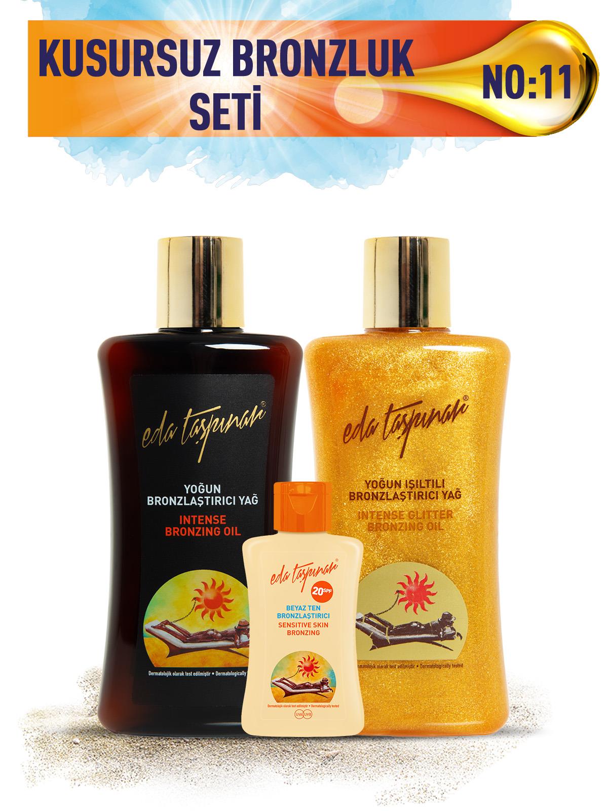 Kusursuz Bronzluk Seti No:11 Yoğun Bronzlaştırıcı SPF0 & Işıltılı BronzlaştırıcıI & Mini Beyaz Ten SPF20