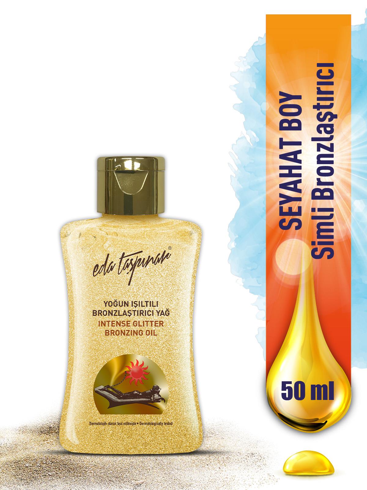 Mini Seyahat Boy Yoğun Işıltılı Bronzlaştırıcı Yağ 50 ml