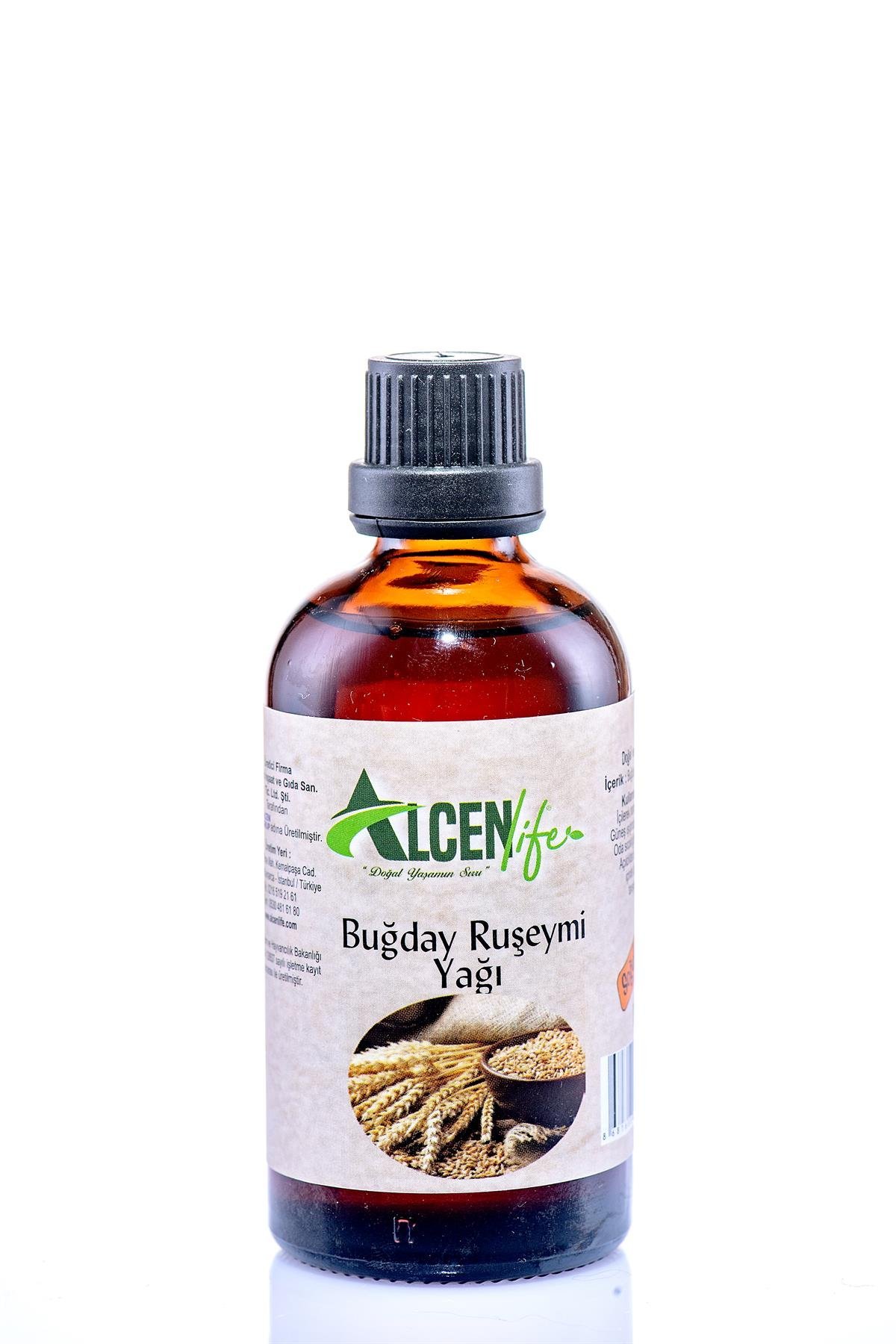 Alcenlife Buğday Ruşeym Yağı 100 ML. Doğal Soğuk Sıkım