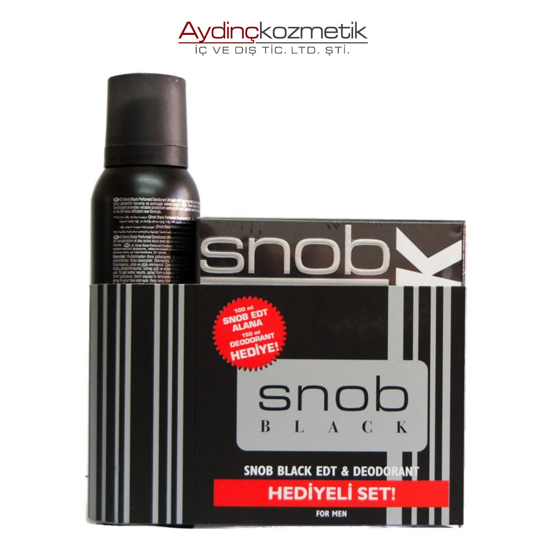 Snob Kofre Edt + Deo Black