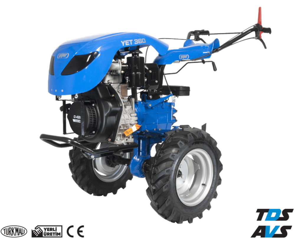 Yağmur Yet 360 10 Hp Dizel Çapa Makinası Yağmur D420 İpli