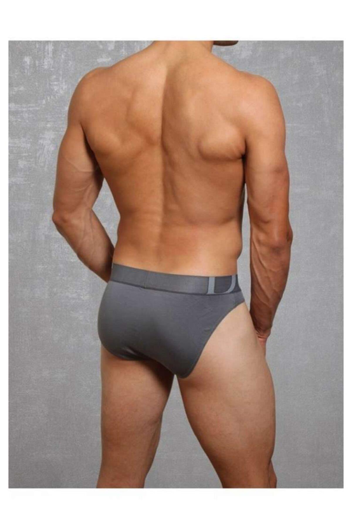 Erkek Siyah Desensiz Modal Koton Slip Külot 1221