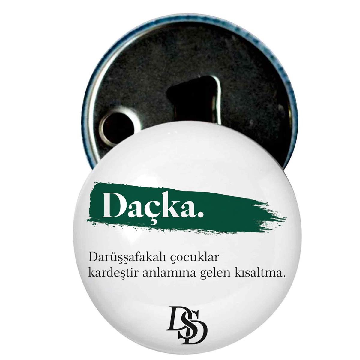 Darüşşafakalı Çocuklar Kardeştir Baskılı Beyaz Buzdolabı Magnet Kapak Açacak