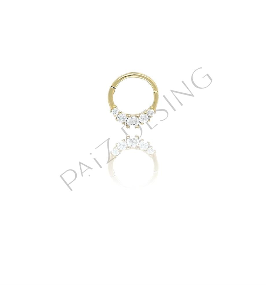 Paiz14 K Altın Halka Piercing