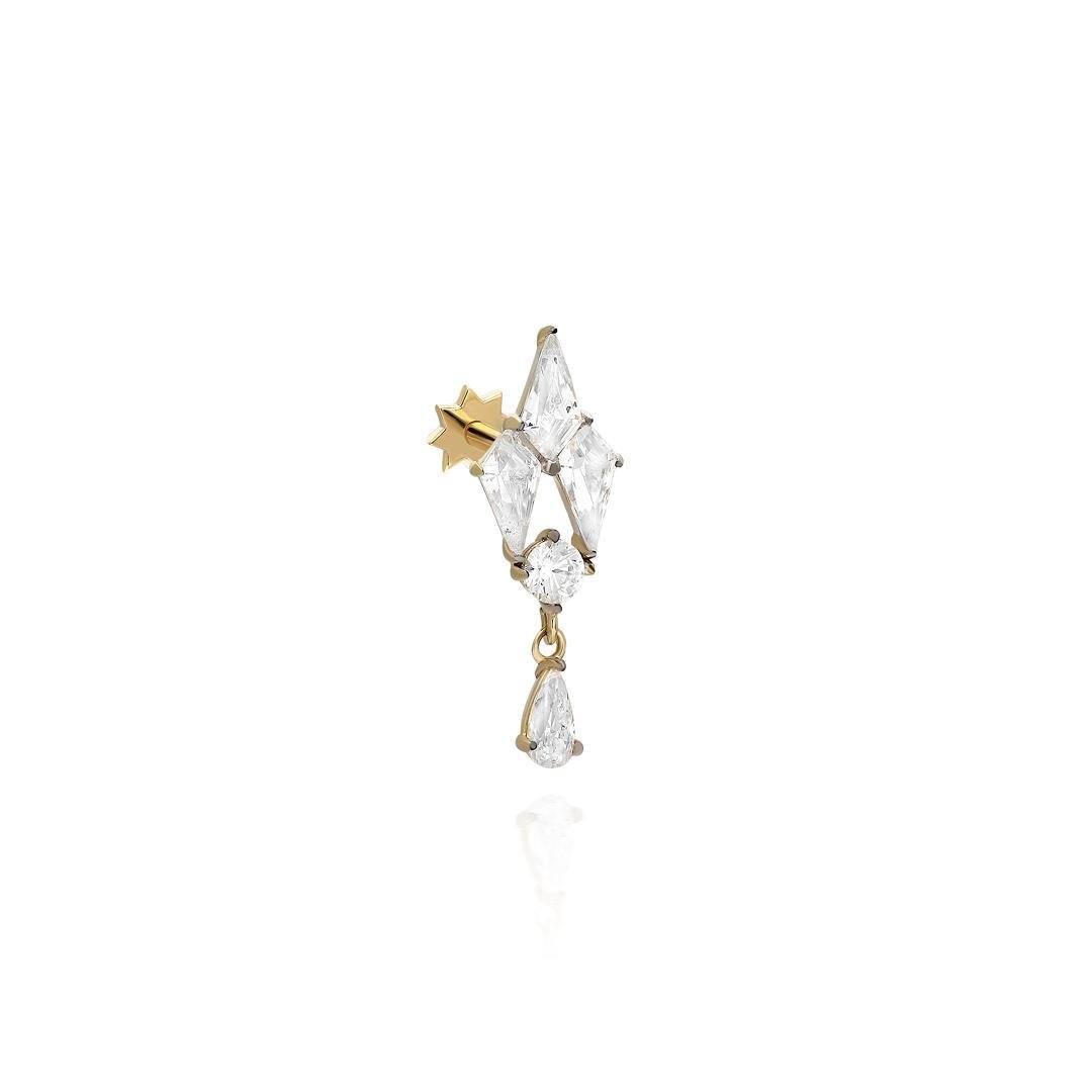 Paiz14 K Altın Piercing