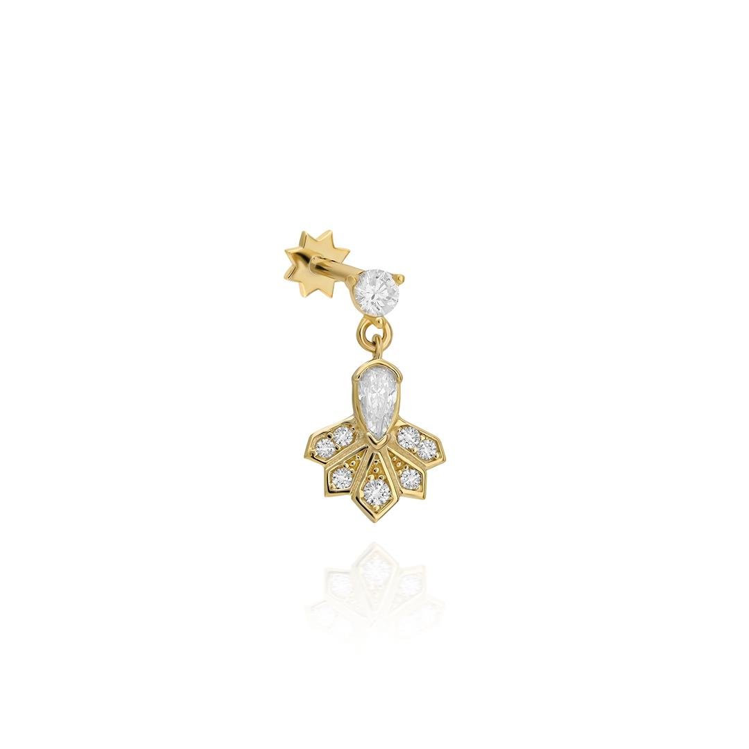 Paiz14 K Altın Piercing