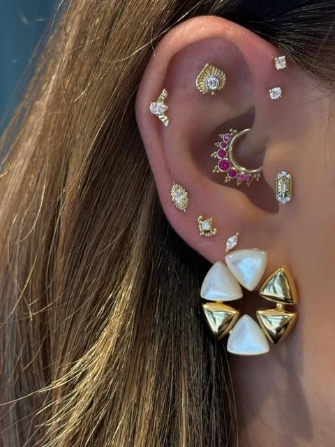 Paiz14 K Altın Piercing