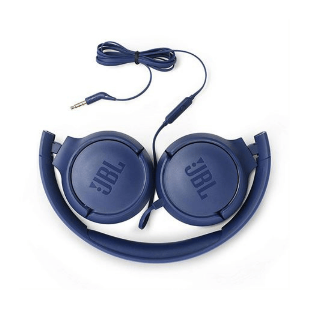 JBL Tune 500 Kulak Üstü Kablolu Kulaklık - Mavi