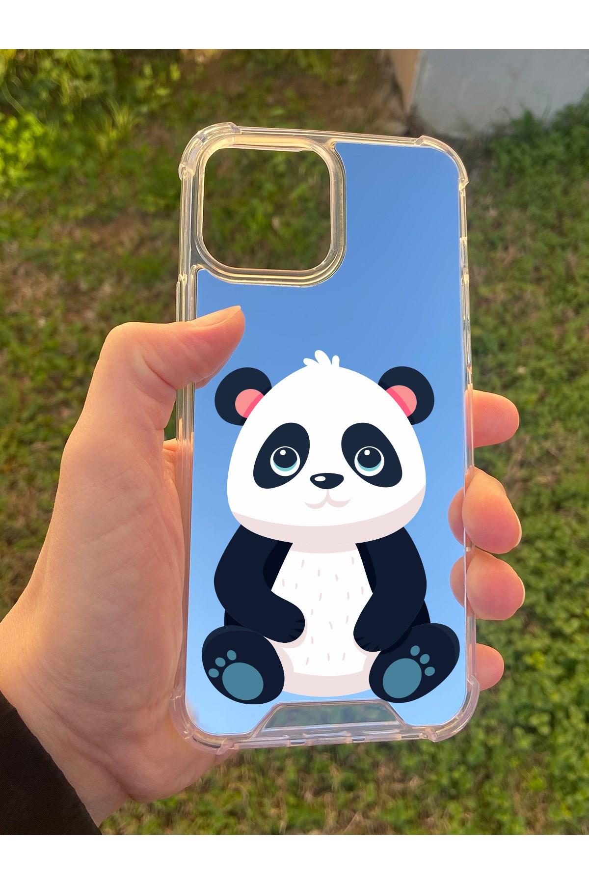 İphone 13 Pro Max Uyumlu Aynalı Poncik Desenli Darbe Kamera Korumalı Silikon Telefon Kılıfı
