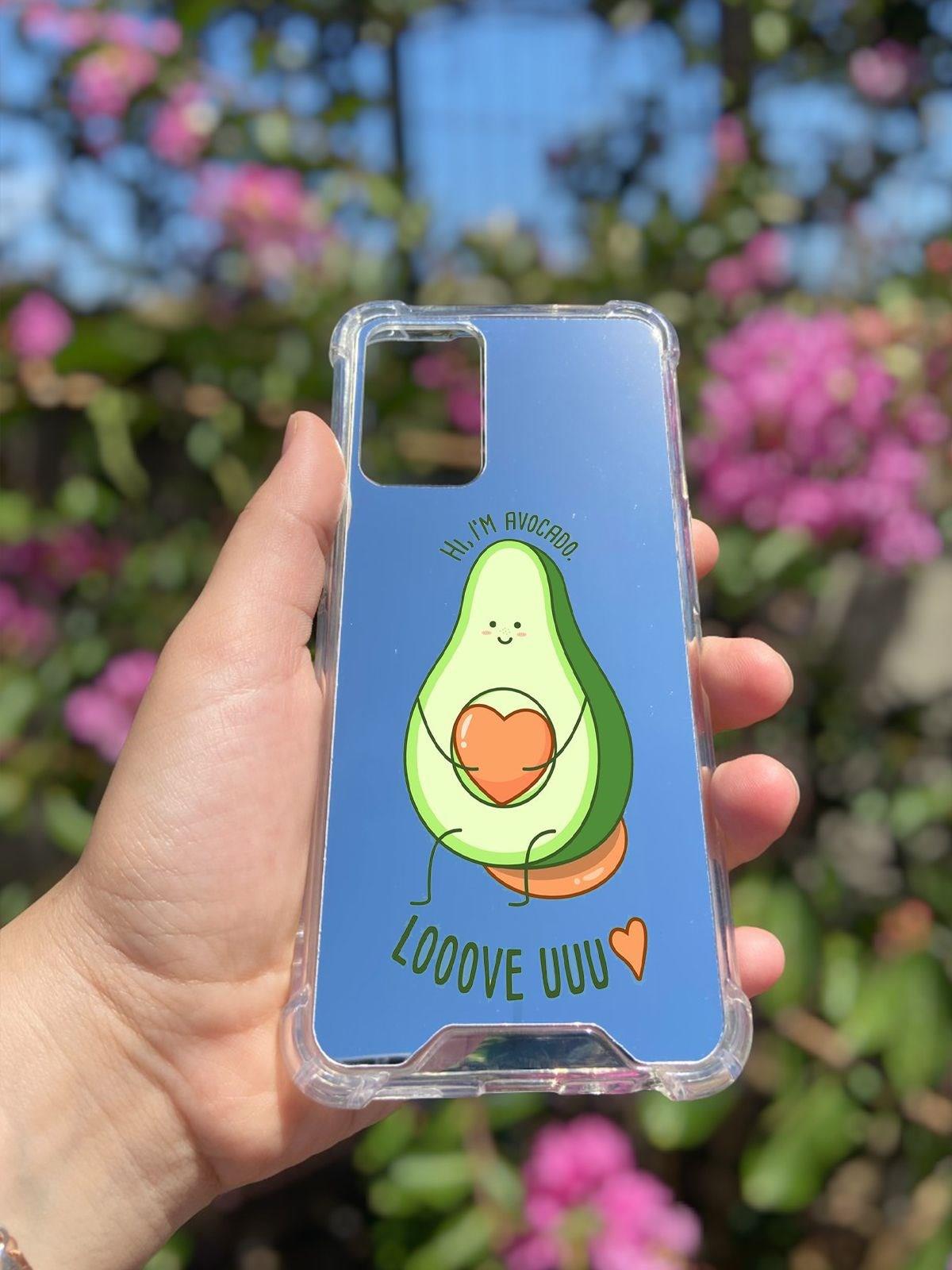 Oppo A55 5G Uyumlu Aynalı Love You Desenli Darbe Kamera Korumalı Silikon Telefon Kılıfı
