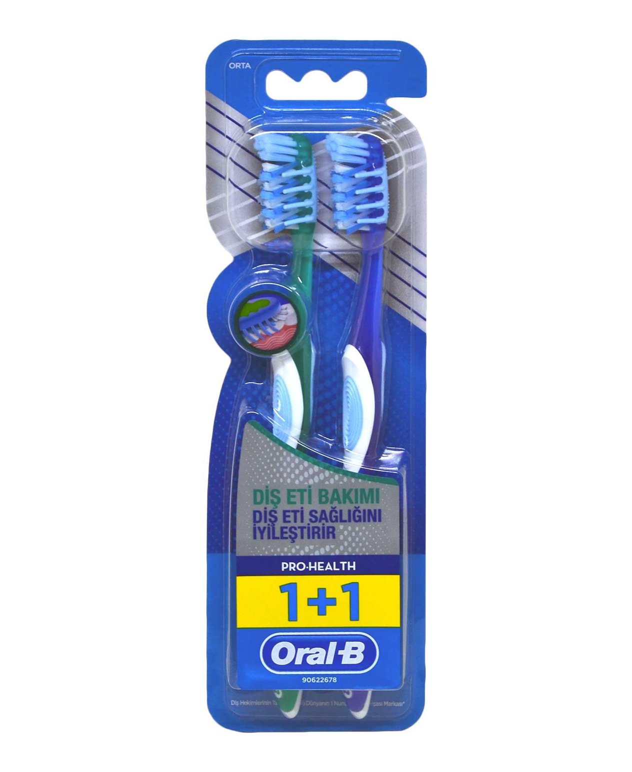 Oral B Pro Health Diş Fırçası Diş Eti Bakım 1+1