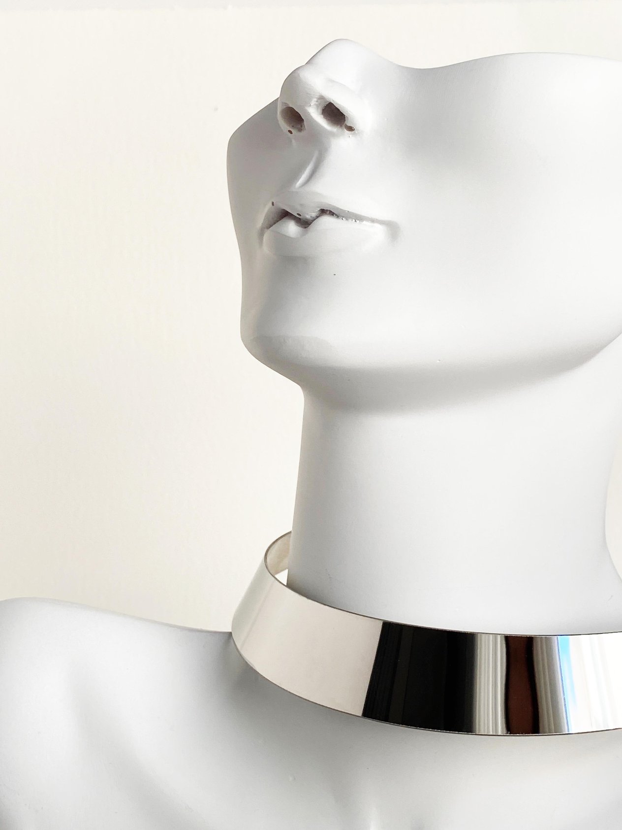 Paslanmaz Çelik Kleopatra Model Choker Kolye - Silver
