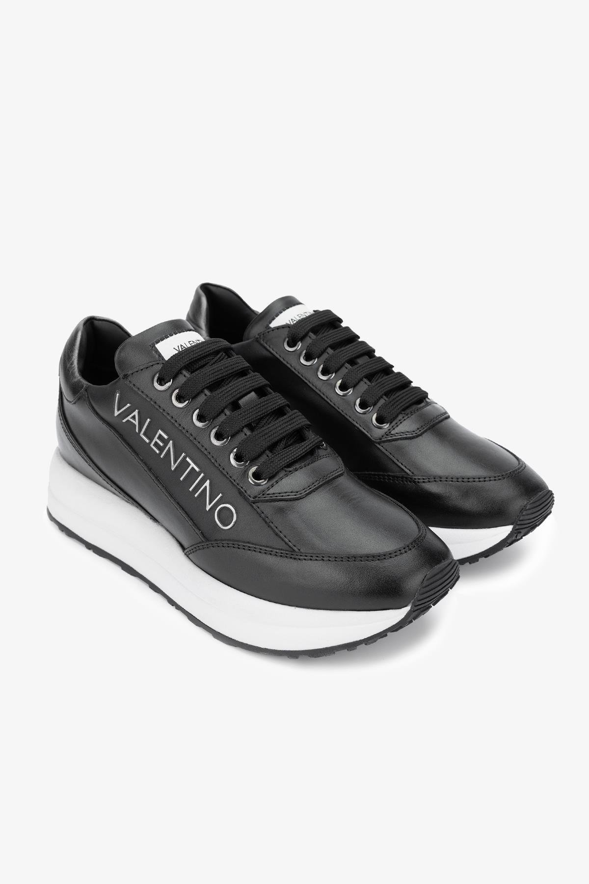 Mario Valentino Kadın Hakiki Deri Siyah Sneakers & Spor Ayakkabı