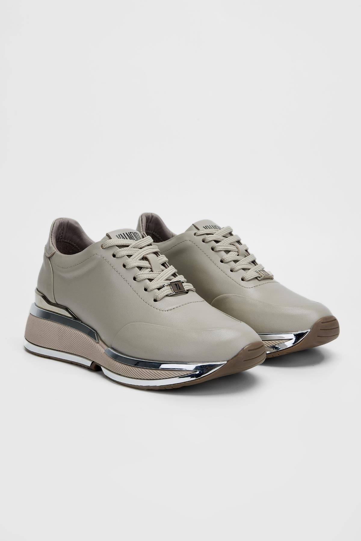 Valmenti Achernar Kadın Vizon Hakiki Deri Sneakers & Spor Ayakkabı