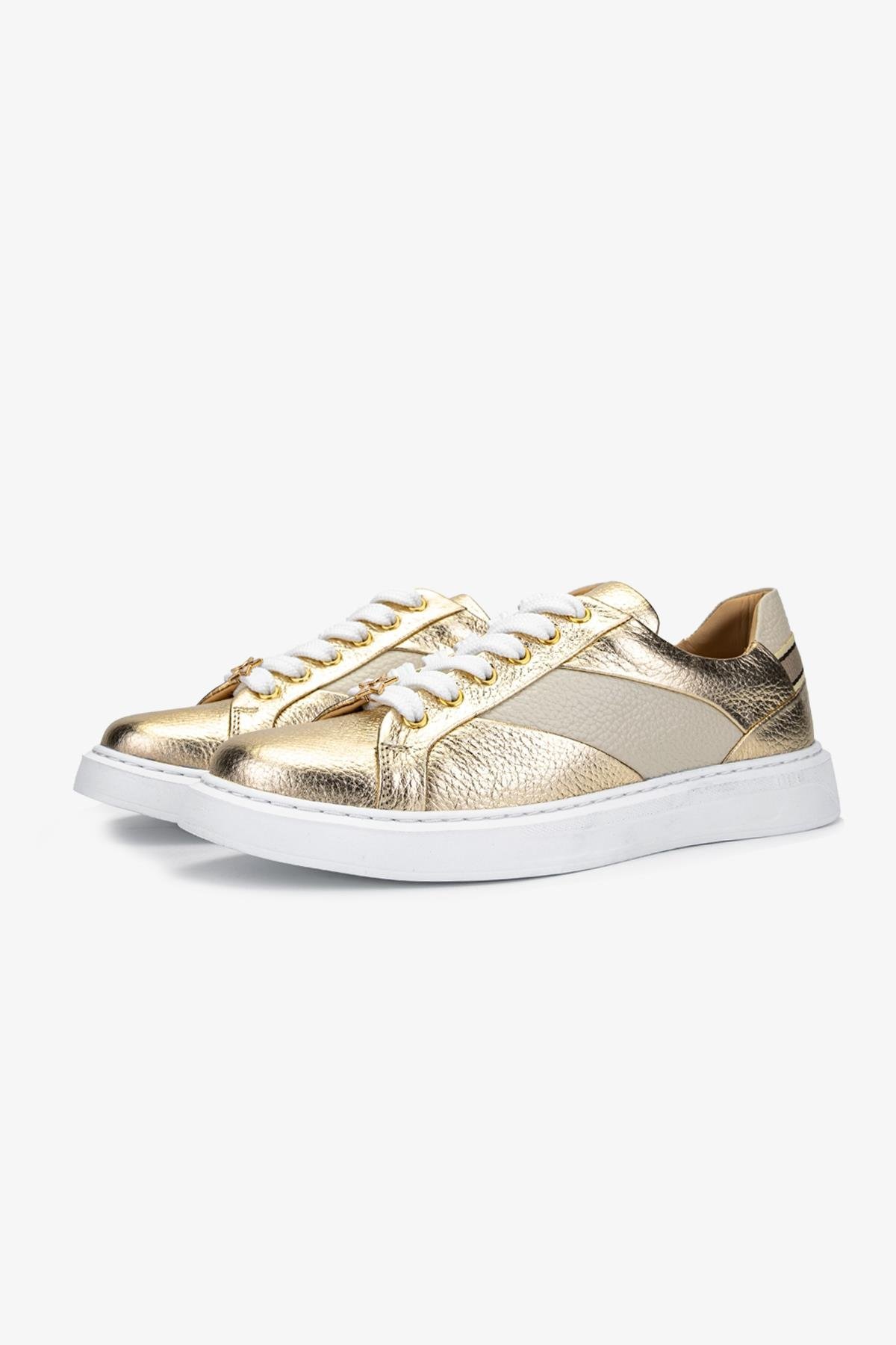 Valmenti Anka Kadın Dore Hakiki Deri Sneakers & Spor Ayakkabı