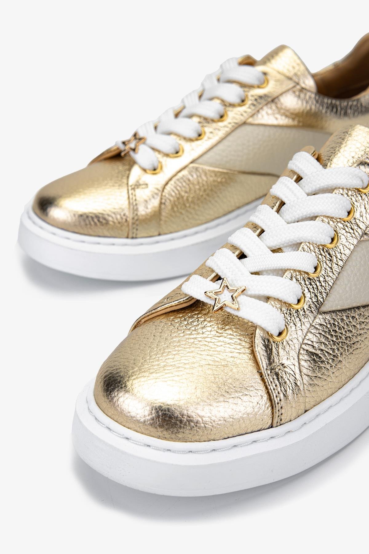 Valmenti Anka Kadın Dore Hakiki Deri Sneakers & Spor Ayakkabı
