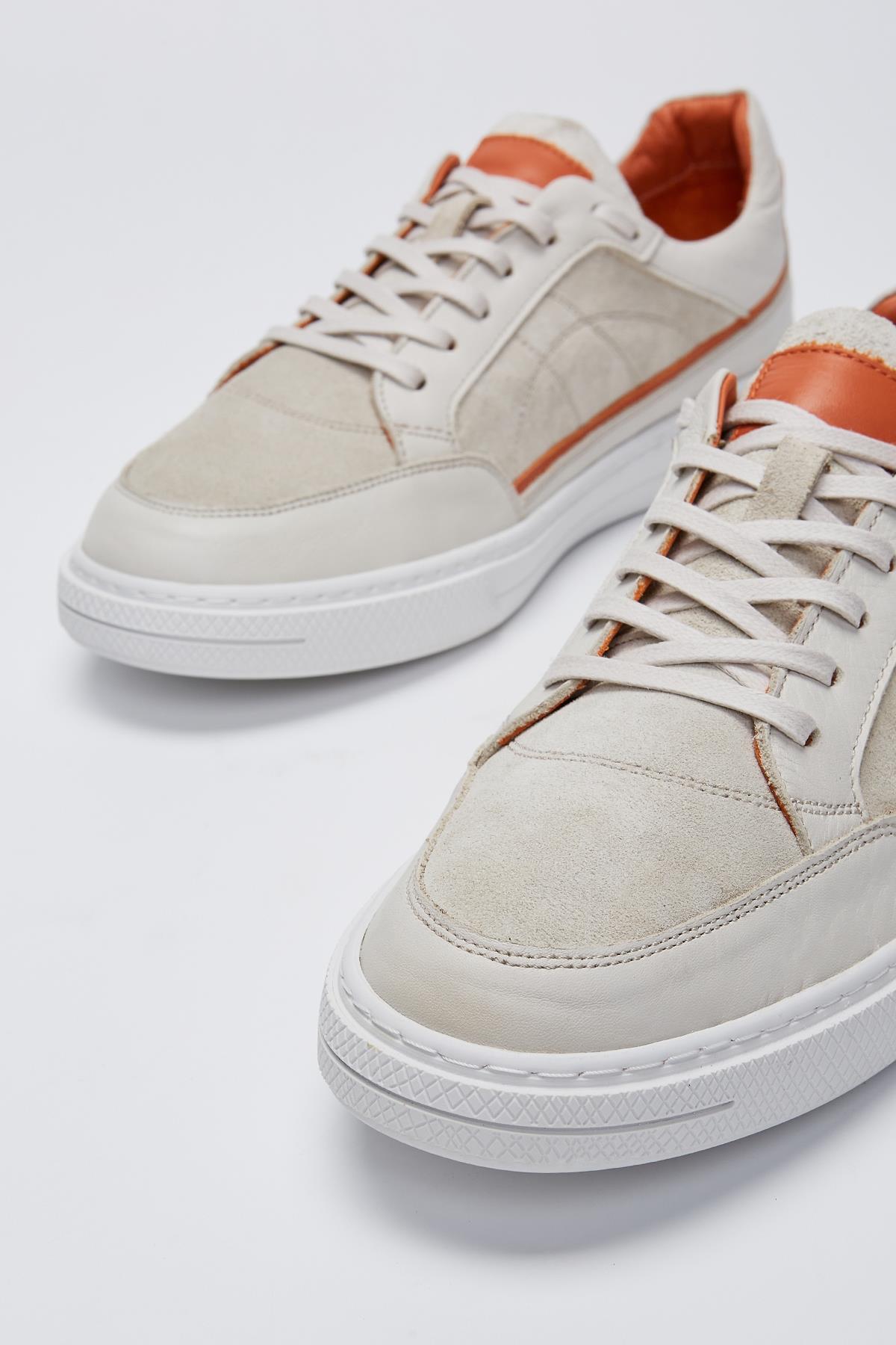 Valmenti Erkek Bej Süet Hakiki Deri Sneakers & Spor Ayakkabı
