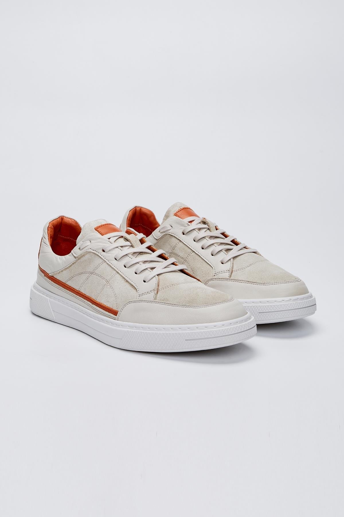 Valmenti Erkek Bej Süet Hakiki Deri Sneakers & Spor Ayakkabı