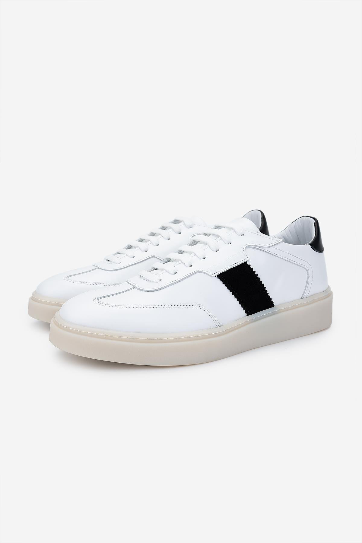 Valmenti Erkek Hakiki Deri Beyaz Sneakers & Spor Ayakkabı