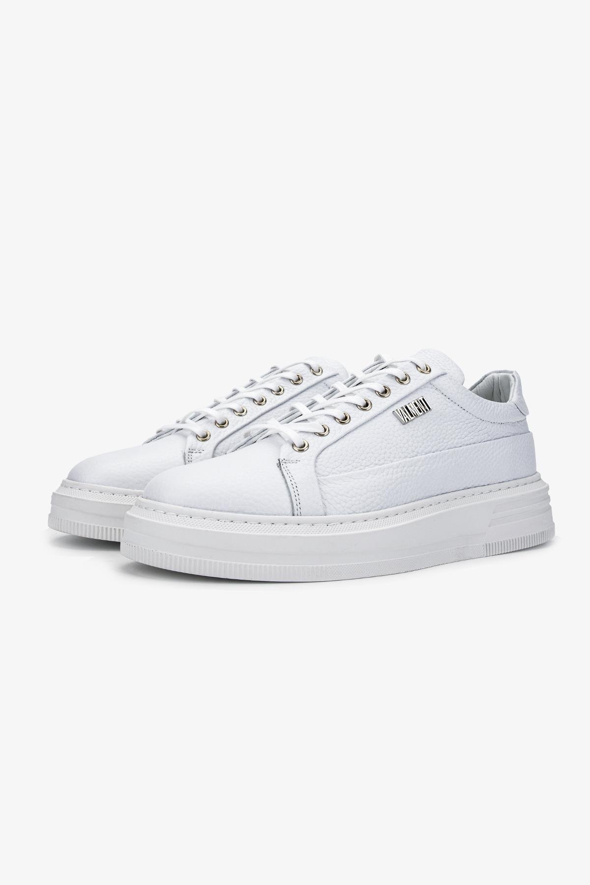 Valmenti Erkek Hakiki Deri Beyaz Sneakers & Spor Ayakkabı