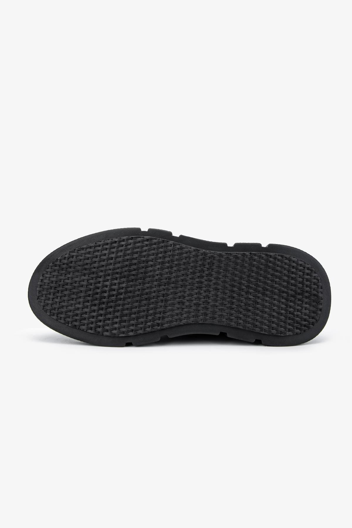 Valmenti Erkek Hakiki Deri Siyah Sneakers & Spor Ayakkabı