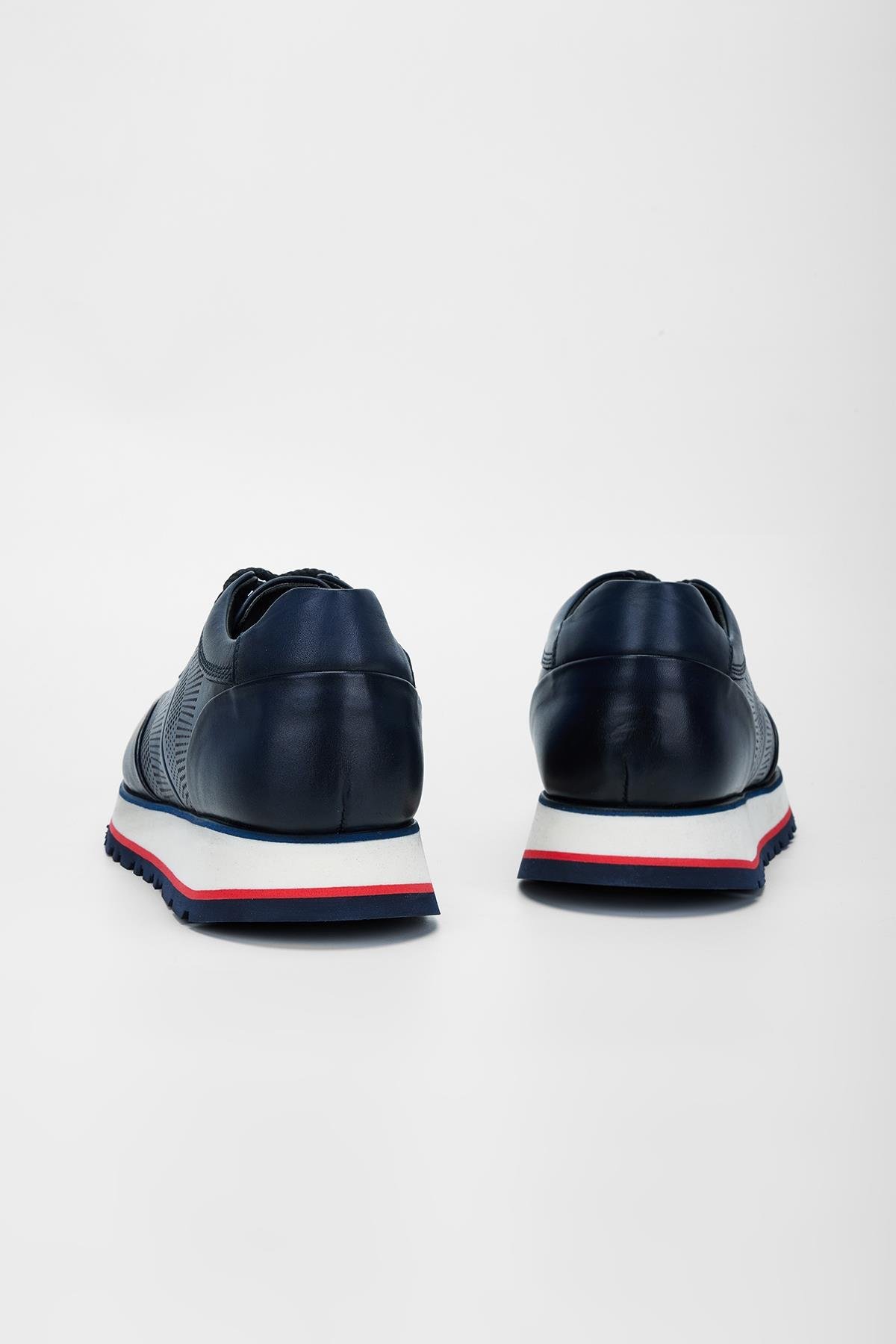 Valmenti Erkek Laci kırmızı beyaz Hakiki Deri Sneakers & Spor Ayakkabı