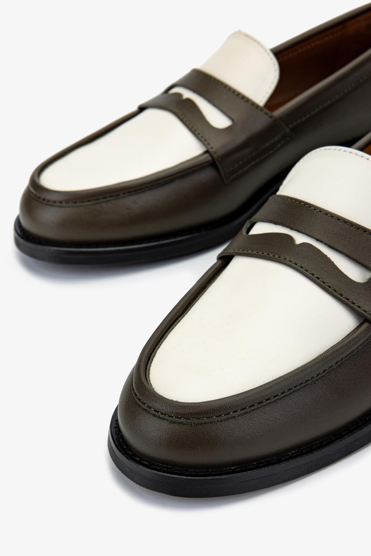Valmenti Kadın Bej Loafer Ayakkabı