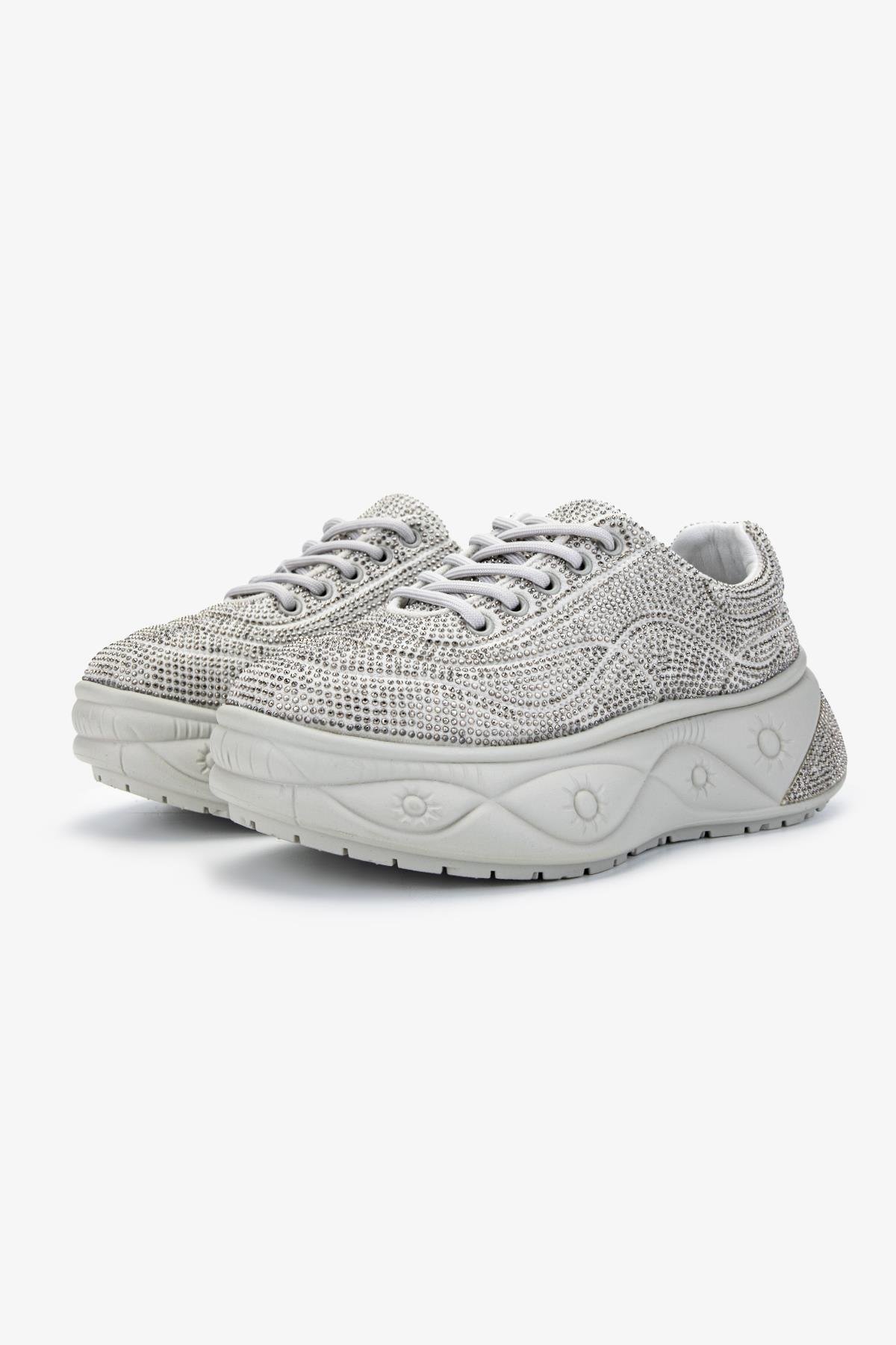 Valmenti Kadın Vegan Gri Sneakers & Spor Ayakkabı
