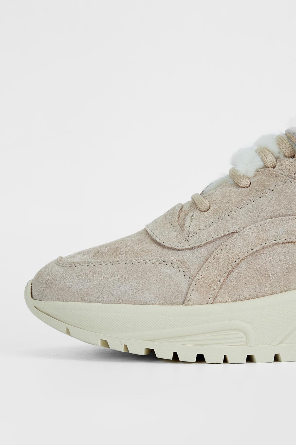 Valmenti Kadın Vizon Süet Hakiki Deri Sneakers & Spor Ayakkabı
