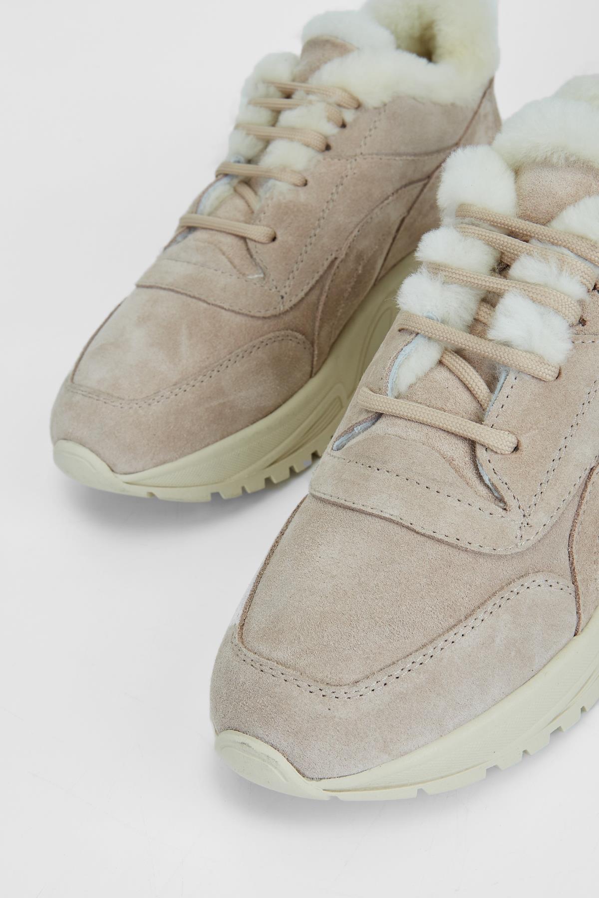 Valmenti Kadın Vizon Süet Hakiki Deri Sneakers & Spor Ayakkabı