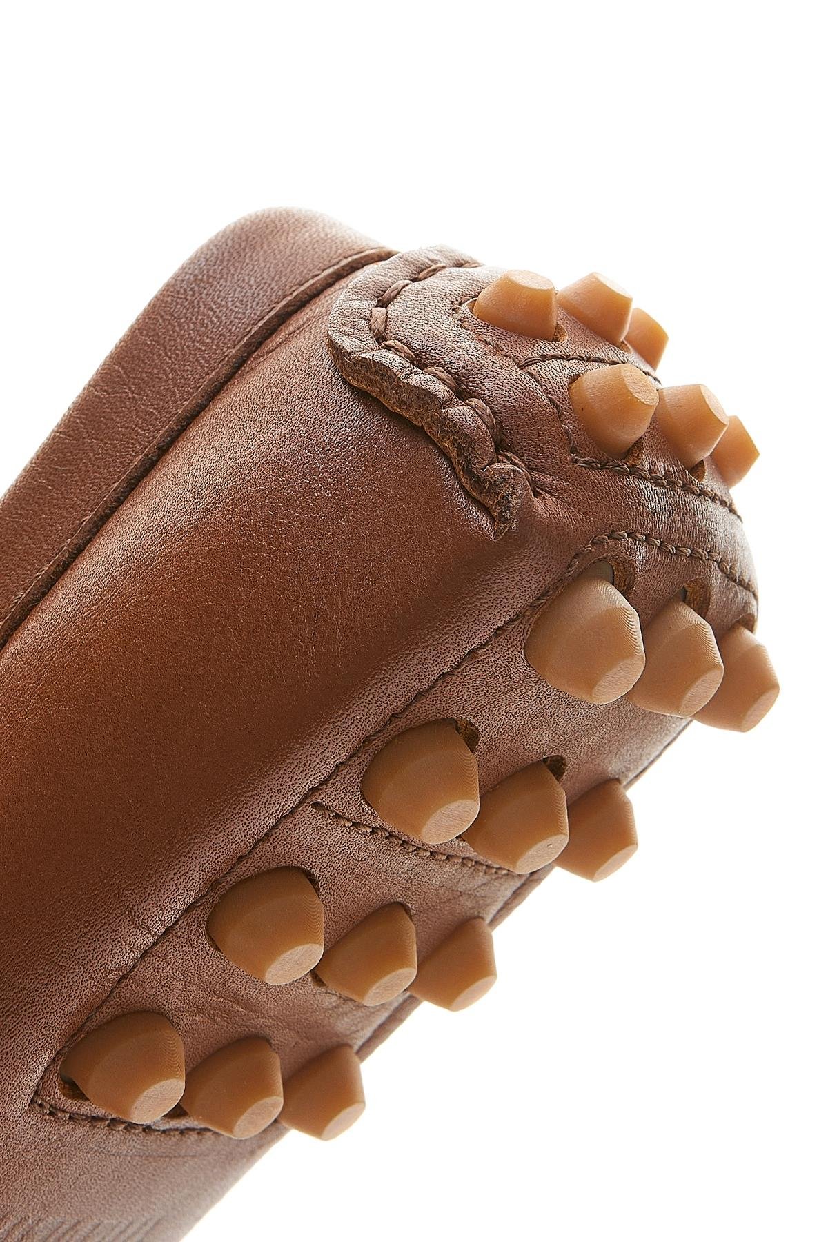 Valmenti Leane Kadın Taba Hakiki Deri Loafer Ayakkabı