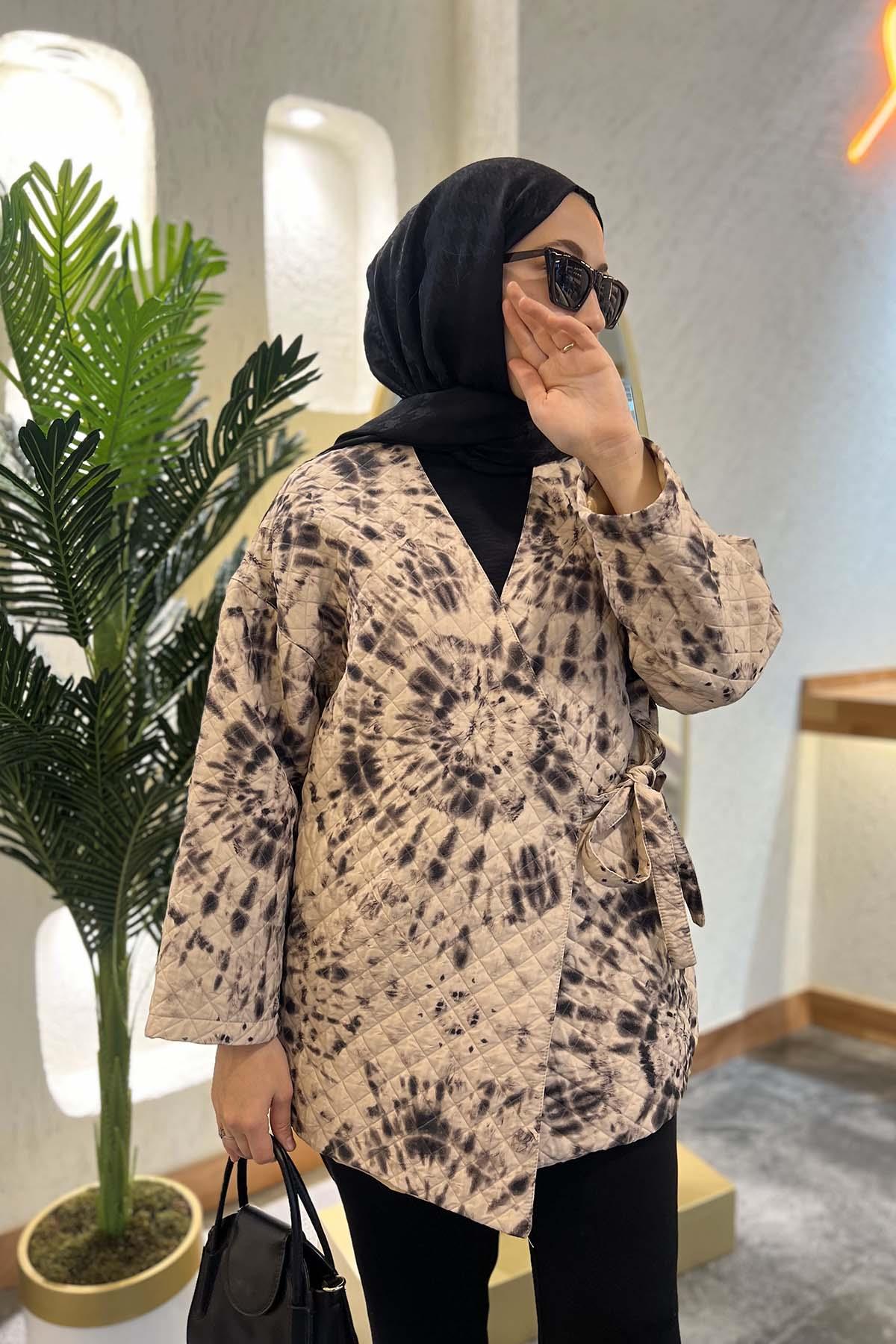 Batik Desen Kimono Mont Bej