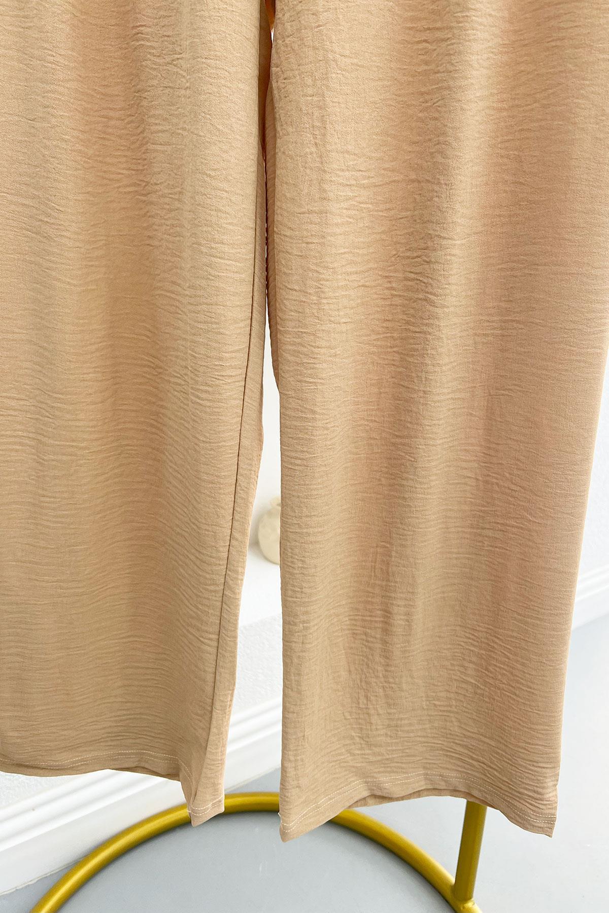Bol Paça Pantolon Bej