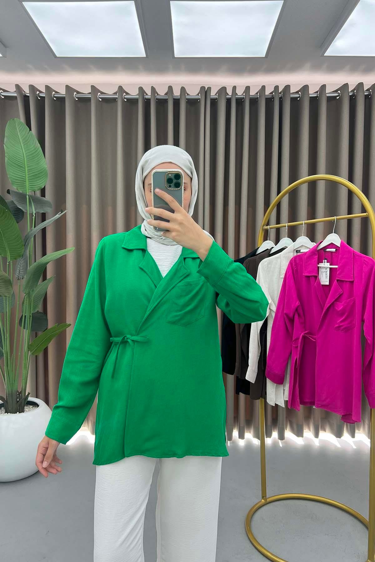 Cepli Viral Kimono Benetton Yeşil