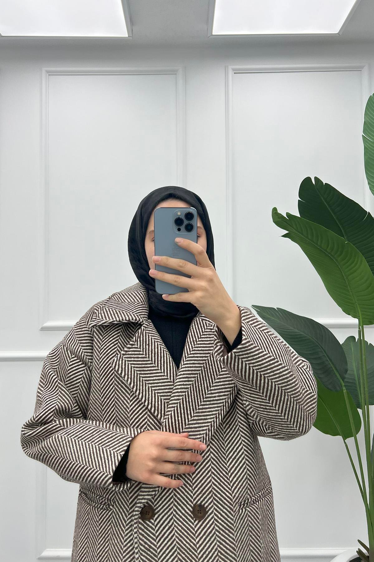 Çizgi Desenli Kaban Acı Kahve