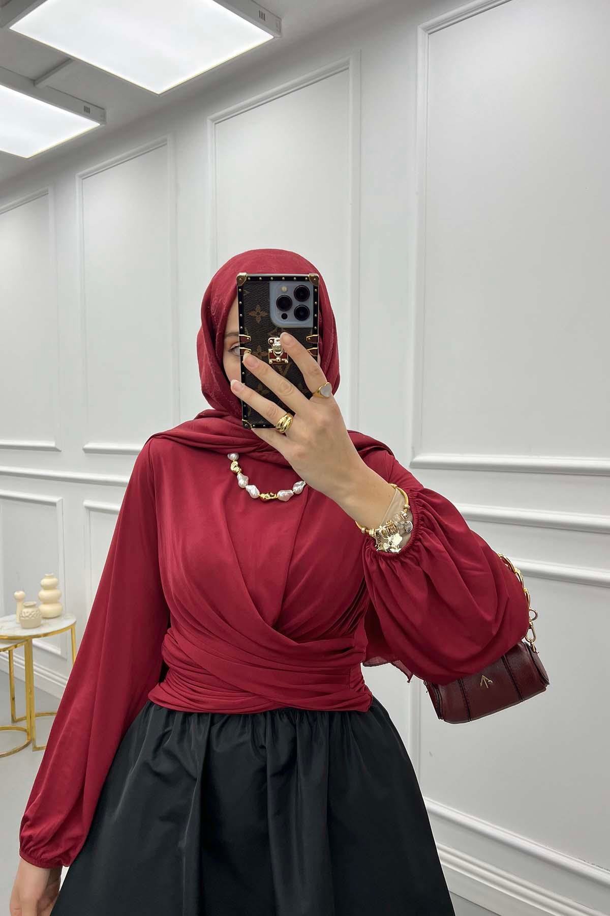 Drapeli Bluz Bordo