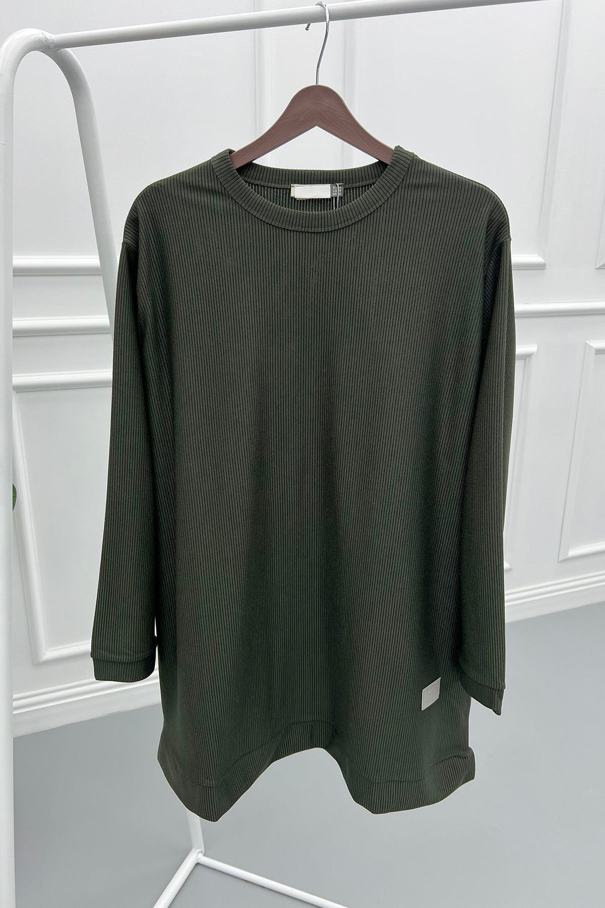 Fitilli Tunik Haki