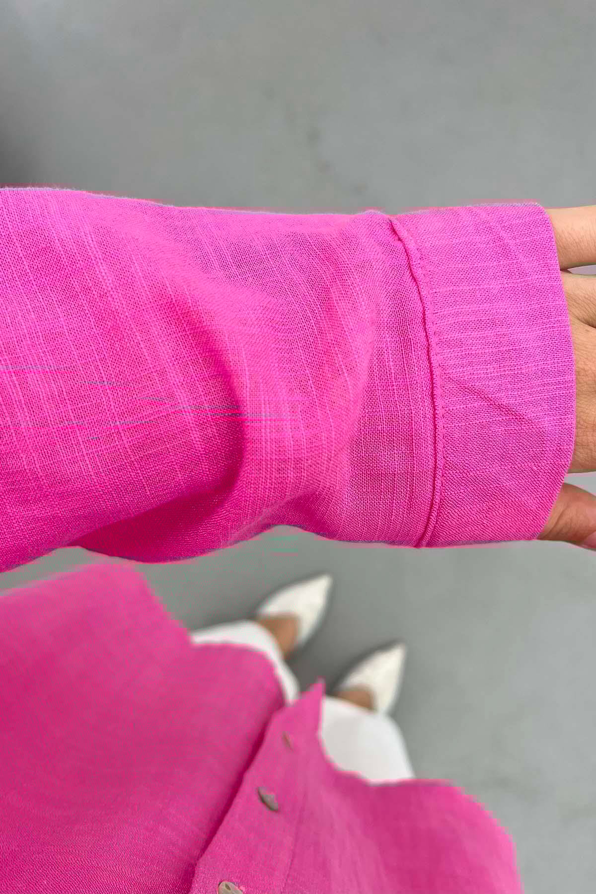 Flamlı Gömlek Pembe